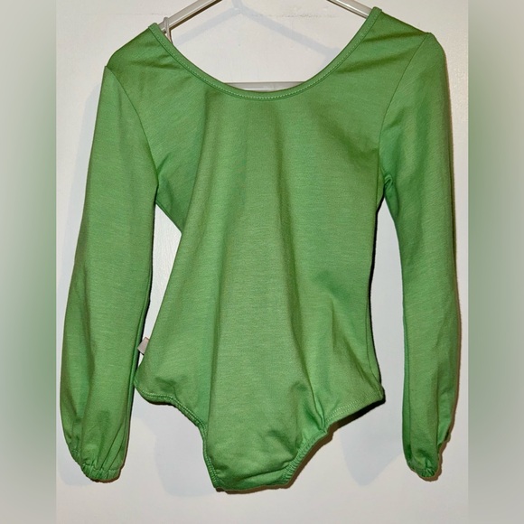Omi Jo Well Dressed Wolf Long Sleeve Green Leotard size 4 NWT - Picture 2 of 5